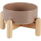 Havniva Ceramic 7.3inch Raised Double Bowls Set with Wooden Stand, Food & Water Bowls for Medium Breed Dogs, Weighted Dog Dishes, Pet Feeder( Light Green) Havniva Ceramic 7.3inch Raised Double Bowls Set with Wooden Stand, Food & Water Bowls for Medium Breed Dogs, Weighted Dog Dishes, Pet Feeder( Light Green)