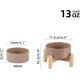 Havniva Ceramic 7.3inch Raised Double Bowls Set with Wooden Stand, Food & Water Bowls for Medium Breed Dogs, Weighted Dog Dishes, Pet Feeder( Light Green) Havniva Ceramic 7.3inch Raised Double Bowls Set with Wooden Stand, Food & Water Bowls for Medium Breed Dogs, Weighted Dog Dishes, Pet Feeder( Light Green)