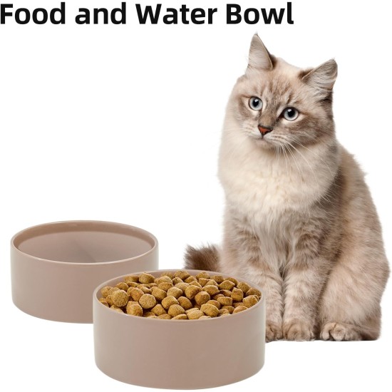 Havniva Ceramic 7.3inch Raised Double Bowls Set with Wooden Stand, Food & Water Bowls for Medium Breed Dogs, Weighted Dog Dishes, Pet Feeder( Light Green) Havniva Ceramic 7.3inch Raised Double Bowls Set with Wooden Stand, Food & Water Bowls for Medium Breed Dogs, Weighted Dog Dishes, Pet Feeder( Light Green)