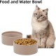 Havniva Ceramic 7.3inch Raised Double Bowls Set with Wooden Stand, Food & Water Bowls for Medium Breed Dogs, Weighted Dog Dishes, Pet Feeder( Light Green) Havniva Ceramic 7.3inch Raised Double Bowls Set with Wooden Stand, Food & Water Bowls for Medium Breed Dogs, Weighted Dog Dishes, Pet Feeder( Light Green)