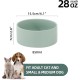 Havniva Ceramic 7.3inch Raised Double Bowls Set with Wooden Stand, Food & Water Bowls for Medium Breed Dogs, Weighted Dog Dishes, Pet Feeder( Light Green) Havniva Ceramic 7.3inch Raised Double Bowls Set with Wooden Stand, Food & Water Bowls for Medium Breed Dogs, Weighted Dog Dishes, Pet Feeder( Light Green)