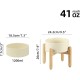 Havniva Ceramic 7.3inch Raised Double Bowls Set with Wooden Stand, Food & Water Bowls for Medium Breed Dogs, Weighted Dog Dishes, Pet Feeder( Light Green) Havniva Ceramic 7.3inch Raised Double Bowls Set with Wooden Stand, Food & Water Bowls for Medium Breed Dogs, Weighted Dog Dishes, Pet Feeder( Light Green)