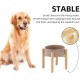 Havniva Ceramic 7.3inch Raised Double Bowls Set with Wooden Stand, Food & Water Bowls for Medium Breed Dogs, Weighted Dog Dishes, Pet Feeder( Light Green) Havniva Ceramic 7.3inch Raised Double Bowls Set with Wooden Stand, Food & Water Bowls for Medium Breed Dogs, Weighted Dog Dishes, Pet Feeder( Light Green)