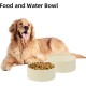 Havniva Ceramic 7.3inch Raised Double Bowls Set with Wooden Stand, Food & Water Bowls for Medium Breed Dogs, Weighted Dog Dishes, Pet Feeder( Light Green) Havniva Ceramic 7.3inch Raised Double Bowls Set with Wooden Stand, Food & Water Bowls for Medium Breed Dogs, Weighted Dog Dishes, Pet Feeder( Light Green)