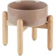 Havniva Ceramic 7.3inch Raised Double Bowls Set with Wooden Stand, Food & Water Bowls for Medium Breed Dogs, Weighted Dog Dishes, Pet Feeder( Light Green) Havniva Ceramic 7.3inch Raised Double Bowls Set with Wooden Stand, Food & Water Bowls for Medium Breed Dogs, Weighted Dog Dishes, Pet Feeder( Light Green)