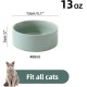 Havniva Ceramic 7.3inch Raised Double Bowls Set with Wooden Stand, Food & Water Bowls for Medium Breed Dogs, Weighted Dog Dishes, Pet Feeder( Light Green) Havniva Ceramic 7.3inch Raised Double Bowls Set with Wooden Stand, Food & Water Bowls for Medium Breed Dogs, Weighted Dog Dishes, Pet Feeder( Light Green)
