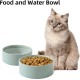 Havniva Ceramic 7.3inch Raised Double Bowls Set with Wooden Stand, Food & Water Bowls for Medium Breed Dogs, Weighted Dog Dishes, Pet Feeder( Light Green) Havniva Ceramic 7.3inch Raised Double Bowls Set with Wooden Stand, Food & Water Bowls for Medium Breed Dogs, Weighted Dog Dishes, Pet Feeder( Light Green)