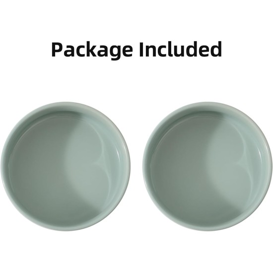 Havniva Ceramic 7.3inch Raised Double Bowls Set with Wooden Stand, Food & Water Bowls for Medium Breed Dogs, Weighted Dog Dishes, Pet Feeder( Light Green) Havniva Ceramic 7.3inch Raised Double Bowls Set with Wooden Stand, Food & Water Bowls for Medium Breed Dogs, Weighted Dog Dishes, Pet Feeder( Light Green)