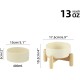 Havniva Ceramic 7.3inch Raised Double Bowls Set with Wooden Stand, Food & Water Bowls for Medium Breed Dogs, Weighted Dog Dishes, Pet Feeder( Light Green) Havniva Ceramic 7.3inch Raised Double Bowls Set with Wooden Stand, Food & Water Bowls for Medium Breed Dogs, Weighted Dog Dishes, Pet Feeder( Light Green)