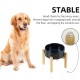 Havniva Ceramic 7.3inch Raised Double Bowls Set with Wooden Stand, Food & Water Bowls for Medium Breed Dogs, Weighted Dog Dishes, Pet Feeder( Light Green) Havniva Ceramic 7.3inch Raised Double Bowls Set with Wooden Stand, Food & Water Bowls for Medium Breed Dogs, Weighted Dog Dishes, Pet Feeder( Light Green)