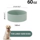Havniva Ceramic 7.3inch Raised Double Bowls Set with Wooden Stand, Food & Water Bowls for Medium Breed Dogs, Weighted Dog Dishes, Pet Feeder( Light Green) Havniva Ceramic 7.3inch Raised Double Bowls Set with Wooden Stand, Food & Water Bowls for Medium Breed Dogs, Weighted Dog Dishes, Pet Feeder( Light Green)