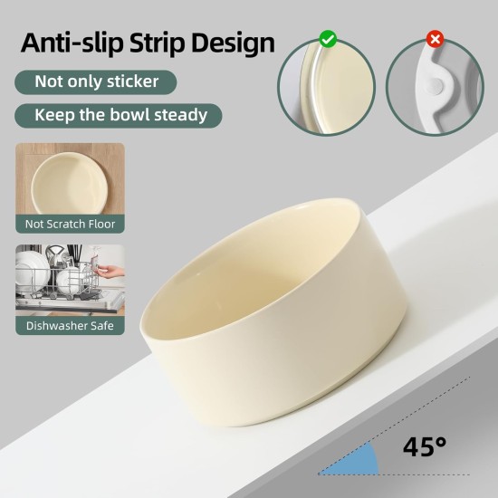 Havniva Elevated Ceramic Pet Bowl, 18cm, Raised Pet Bowl with Wooden Stand, Food and Water Bowl for Medium Breeds, Weighted Dog Bowl, Pet Bowl (1.2L, Light Green) Havniva Elevated Ceramic Pet Bowl, 18cm, Raised Pet Bowl with Wooden Stand, Food and Water Bowl for Medium Breeds, Weighted Dog Bowl, Pet Bowl (1.2L, Light Green)