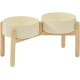 Havniva Elevated Ceramic Pet Bowl, 18cm, Raised Pet Bowl with Wooden Stand, Food and Water Bowl for Medium Breeds, Weighted Dog Bowl, Pet Bowl (1.2L, Light Green) Havniva Elevated Ceramic Pet Bowl, 18cm, Raised Pet Bowl with Wooden Stand, Food and Water Bowl for Medium Breeds, Weighted Dog Bowl, Pet Bowl (1.2L, Light Green)
