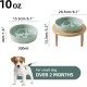 Havniva Small Dog Bowl Ceramic Slow Feeder Bowl for Small Dogs, Slow Feeder Bowl, Slow Drinking, Stops Bloating, Prevents Choking (1 x Light Green + Stand, 15.5cm) Havniva Small Dog Bowl Ceramic Slow Feeder Bowl for Small Dogs, Slow Feeder Bowl, Slow Drinking, Stops Bloating, Prevents Choking (1 x Light Green + Stand, 15.5cm)