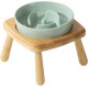 Havniva Small Dog Bowl Ceramic Slow Feeder Bowl for Small Dogs, Slow Feeder Bowl, Slow Drinking, Stops Bloating, Prevents Choking (1 x Light Green + Stand, 15.5cm) Havniva Small Dog Bowl Ceramic Slow Feeder Bowl for Small Dogs, Slow Feeder Bowl, Slow Drinking, Stops Bloating, Prevents Choking (1 x Light Green + Stand, 15.5cm)