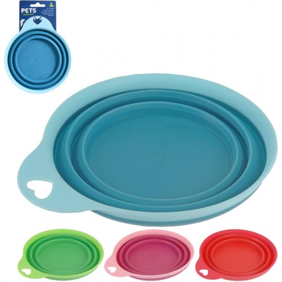 Heart Silicone Folding Pet Bowl Heart Silicone Folding Pet Bowl