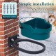 Heated Water Bowl for Dogs Water Bowl Drinking Bowl Wall Mounted 2.3 L Automatic Filling Water Drinker for Pets with Float Valve