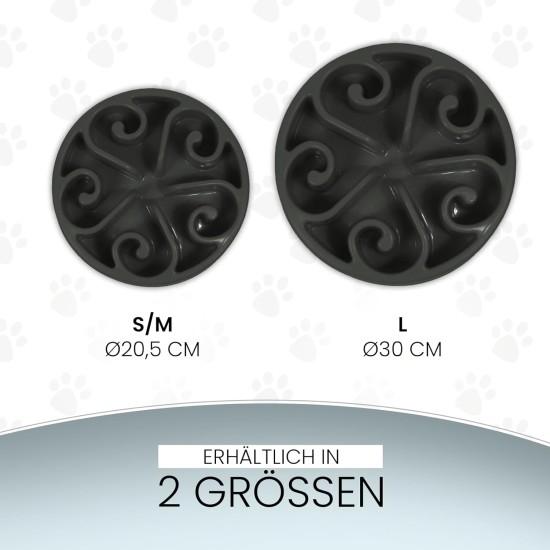 Holland Animal Care Eat Slow Feeder - Large - Grey Holland Animal Care Eat Slow Feeder - Large - Grey