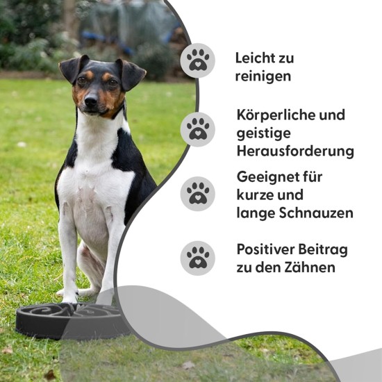 Holland Animal Care Eat Slow Feeder - Large - Grey Holland Animal Care Eat Slow Feeder - Large - Grey
