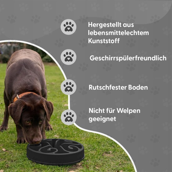 Holland Animal Care Eat Slow Feeder - Large - Grey Holland Animal Care Eat Slow Feeder - Large - Grey