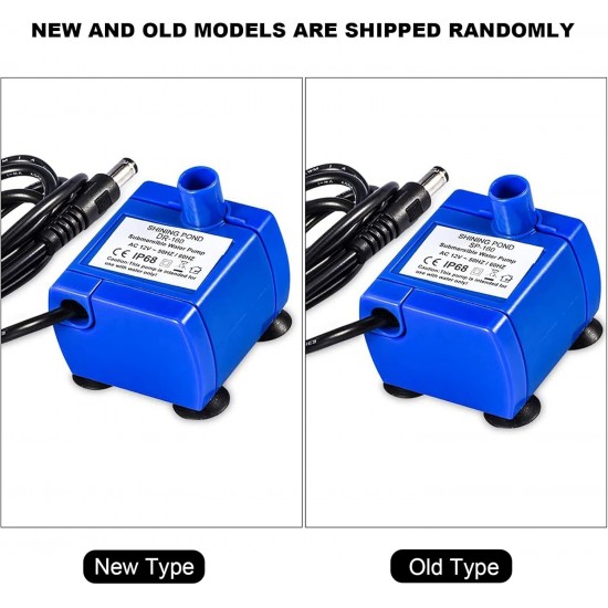 Honiwu Electric Submersible Water Pump, 12 V Pump Replacement, Cat Fountain, Pet Submersible Pump for Cats and Dogs with 5.9 Piedi Cable Honiwu Electric Submersible Water Pump, 12 V Pump Replacement, Cat Fountain, Pet Submersible Pump for Cats and Dogs with 5.9 Piedi Cable