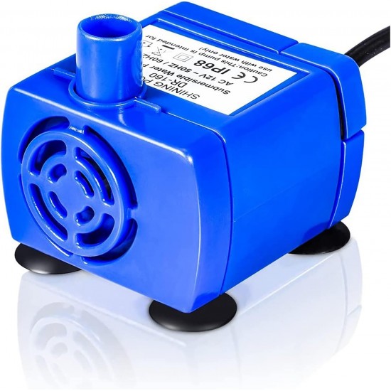 Honiwu Electric Submersible Water Pump, 12 V Pump Replacement, Cat Fountain, Pet Submersible Pump for Cats and Dogs with 5.9 Piedi Cable Honiwu Electric Submersible Water Pump, 12 V Pump Replacement, Cat Fountain, Pet Submersible Pump for Cats and Dogs with 5.9 Piedi Cable