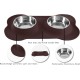 Hubulk Pet Dog Bowls, 2 Stainless Steel Dog Bowls with Leak Proof Non-Slip Silicone Mat + Pet Food Scoop, Water and Food Bowls for Feeding Small Puppies (XL, Mint Green) Hubulk Pet Dog Bowls, 2 Stainless Steel Dog Bowls with Leak Proof Non-Slip Silicone Mat + Pet Food Scoop, Water and Food Bowls for Feeding Small Puppies (XL, Mint Green)