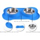 Hubulk Pet Dog Bowls, 2 Stainless Steel Dog Bowls with Leak Proof Non-Slip Silicone Mat + Pet Food Scoop, Water and Food Bowls for Feeding Small Puppies (XL, Mint Green) Hubulk Pet Dog Bowls, 2 Stainless Steel Dog Bowls with Leak Proof Non-Slip Silicone Mat + Pet Food Scoop, Water and Food Bowls for Feeding Small Puppies (XL, Mint Green)