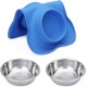 Hubulk Pet Dog Bowls, 2 Stainless Steel Dog Bowls with Leak Proof Non-Slip Silicone Mat + Pet Food Scoop, Water and Food Bowls for Feeding Small Puppies (XL, Mint Green) Hubulk Pet Dog Bowls, 2 Stainless Steel Dog Bowls with Leak Proof Non-Slip Silicone Mat + Pet Food Scoop, Water and Food Bowls for Feeding Small Puppies (XL, Mint Green)