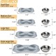 Hubulk Pet Dog Bowls, 2 Stainless Steel Dog Bowls with Leak Proof Non-Slip Silicone Mat + Pet Food Scoop, Water and Food Bowls for Feeding Small Puppies (XL, Mint Green) Hubulk Pet Dog Bowls, 2 Stainless Steel Dog Bowls with Leak Proof Non-Slip Silicone Mat + Pet Food Scoop, Water and Food Bowls for Feeding Small Puppies (XL, Mint Green)