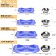 Hubulk Pet Dog Bowls, 2 Stainless Steel Dog Bowls with Leak Proof Non-Slip Silicone Mat + Pet Food Scoop, Water and Food Bowls for Feeding Small Puppies (XL, Mint Green) Hubulk Pet Dog Bowls, 2 Stainless Steel Dog Bowls with Leak Proof Non-Slip Silicone Mat + Pet Food Scoop, Water and Food Bowls for Feeding Small Puppies (XL, Mint Green)