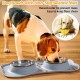 Hubulk Pet Dog Bowls, 2 Stainless Steel Dog Bowls with Leak Proof Non-Slip Silicone Mat + Pet Food Scoop, Water and Food Bowls for Feeding Small Puppies (XL, Mint Green) Hubulk Pet Dog Bowls, 2 Stainless Steel Dog Bowls with Leak Proof Non-Slip Silicone Mat + Pet Food Scoop, Water and Food Bowls for Feeding Small Puppies (XL, Mint Green)