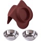 Hubulk Pet Dog Bowls, 2 Stainless Steel Dog Bowls with Leak Proof Non-Slip Silicone Mat + Pet Food Scoop, Water and Food Bowls for Feeding Small Puppies (XL, Mint Green) Hubulk Pet Dog Bowls, 2 Stainless Steel Dog Bowls with Leak Proof Non-Slip Silicone Mat + Pet Food Scoop, Water and Food Bowls for Feeding Small Puppies (XL, Mint Green)