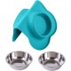Hubulk Pet Dog Bowls, 2 Stainless Steel Dog Bowls with Leak Proof Non-Slip Silicone Mat + Pet Food Scoop, Water and Food Bowls for Feeding Small Puppies (XL, Mint Green) Hubulk Pet Dog Bowls, 2 Stainless Steel Dog Bowls with Leak Proof Non-Slip Silicone Mat + Pet Food Scoop, Water and Food Bowls for Feeding Small Puppies (XL, Mint Green)