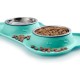 Hubulk Pet Dog Bowls, 2 Stainless Steel Dog Bowls with Leak Proof Non-Slip Silicone Mat + Pet Food Scoop, Water and Food Bowls for Feeding Small Puppies (XL, Mint Green) Hubulk Pet Dog Bowls, 2 Stainless Steel Dog Bowls with Leak Proof Non-Slip Silicone Mat + Pet Food Scoop, Water and Food Bowls for Feeding Small Puppies (XL, Mint Green)