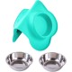 Hubulk Pet Dog Bowls, 2 Stainless Steel Dog Bowls with Leak Proof Non-Slip Silicone Mat + Pet Food Scoop, Water and Food Bowls for Feeding Small Puppies (XL, Mint Green) Hubulk Pet Dog Bowls, 2 Stainless Steel Dog Bowls with Leak Proof Non-Slip Silicone Mat + Pet Food Scoop, Water and Food Bowls for Feeding Small Puppies (XL, Mint Green)