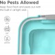 IRIS 3- Piece Airtight Pet Food Storage Container Combo, Navy Blue