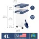 IRIS 3- Piece Airtight Pet Food Storage Container Combo, Navy Blue IRIS 3- Piece Airtight Pet Food Storage Container Combo, Navy Blue