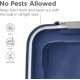 IRIS 3- Piece Airtight Pet Food Storage Container Combo, Navy Blue IRIS 3- Piece Airtight Pet Food Storage Container Combo, Navy Blue