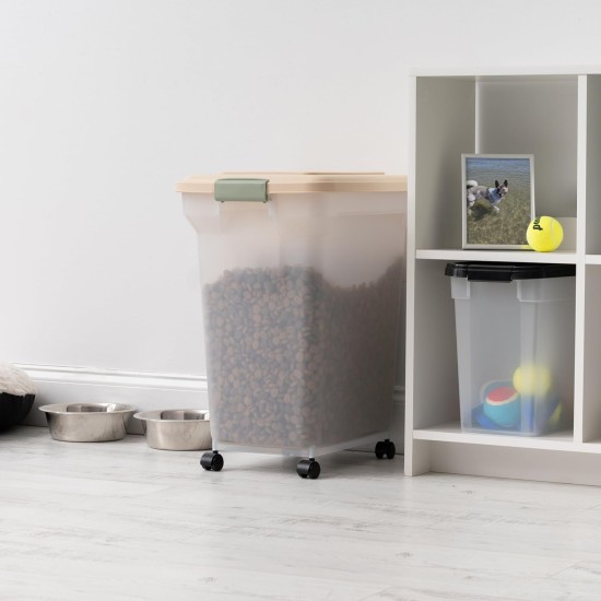 IRIS Premium Airtight Pet Food Storage Container, 67-Quart, Almond by IRIS USA, Inc. IRIS Premium Airtight Pet Food Storage Container, 67-Quart, Almond by IRIS USA, Inc.