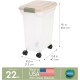 IRIS Premium Airtight Pet Food Storage Container, 67-Quart, Almond by IRIS USA, Inc.