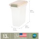 IRIS Premium Airtight Pet Food Storage Container, 67-Quart, Almond by IRIS USA, Inc.