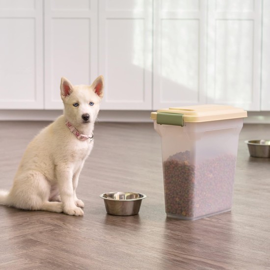 IRIS Premium Airtight Pet Food Storage Container, 67-Quart, Almond by IRIS USA, Inc. IRIS Premium Airtight Pet Food Storage Container, 67-Quart, Almond by IRIS USA, Inc.