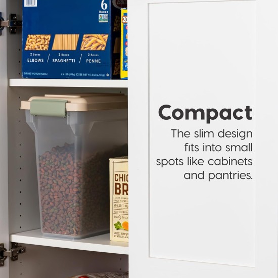 IRIS Premium Airtight Pet Food Storage Container, 67-Quart, Almond by IRIS USA, Inc. IRIS Premium Airtight Pet Food Storage Container, 67-Quart, Almond by IRIS USA, Inc.
