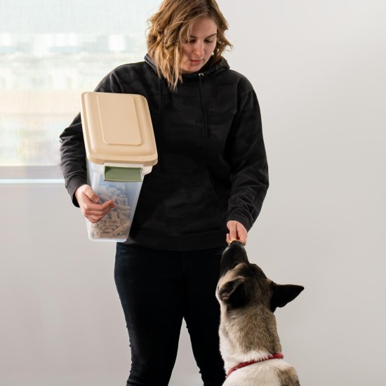 IRIS Premium Airtight Pet Food Storage Container, 67-Quart, Almond by IRIS USA, Inc. IRIS Premium Airtight Pet Food Storage Container, 67-Quart, Almond by IRIS USA, Inc.