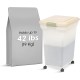 IRIS Premium Airtight Pet Food Storage Container, 67-Quart, Almond by IRIS USA, Inc.