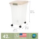 IRIS Premium Airtight Pet Food Storage Container, 67-Quart, Almond by IRIS USA, Inc.