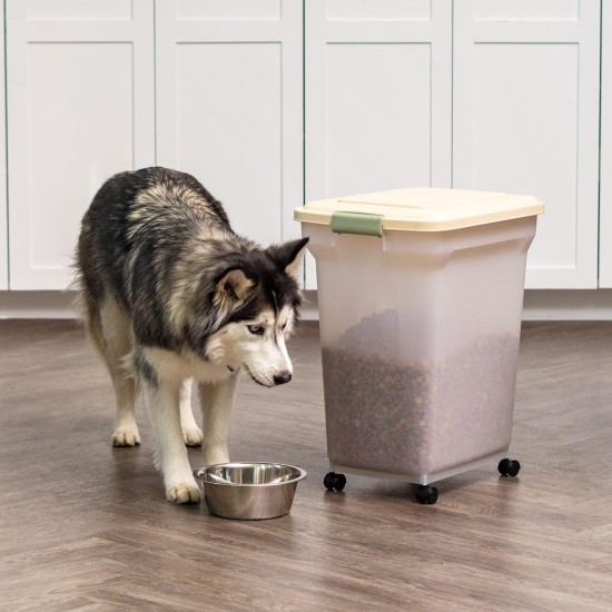 IRIS Premium Airtight Pet Food Storage Container, 67-Quart, Almond by IRIS USA, Inc. IRIS Premium Airtight Pet Food Storage Container, 67-Quart, Almond by IRIS USA, Inc.