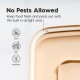 IRIS Premium Airtight Pet Food Storage Container, 67-Quart, Almond by IRIS USA, Inc.