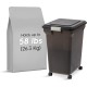 Iris Airtight Pet Food Storage Container Smoke/Black STORAGE-XL Iris Airtight Pet Food Storage Container Smoke/Black STORAGE-XL